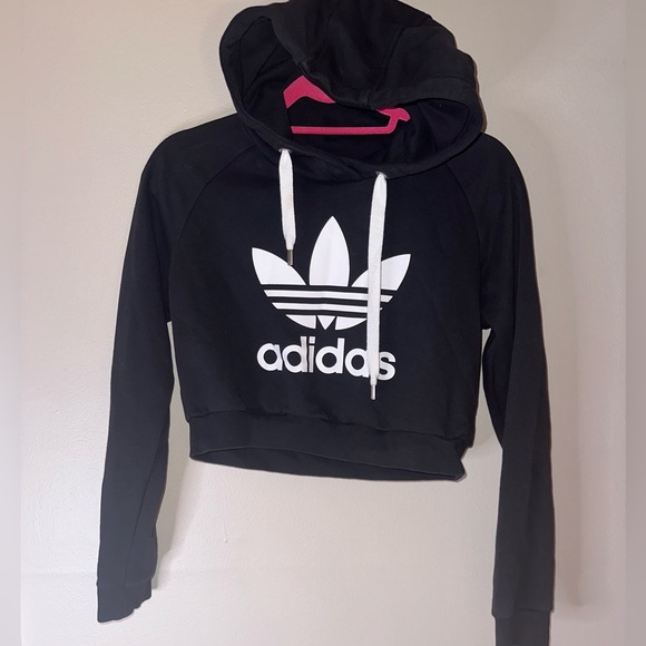 Adidas Cropped Hoodie - Picture 1 of 2